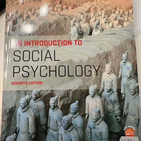 An introduction to social psychology (7th edition)