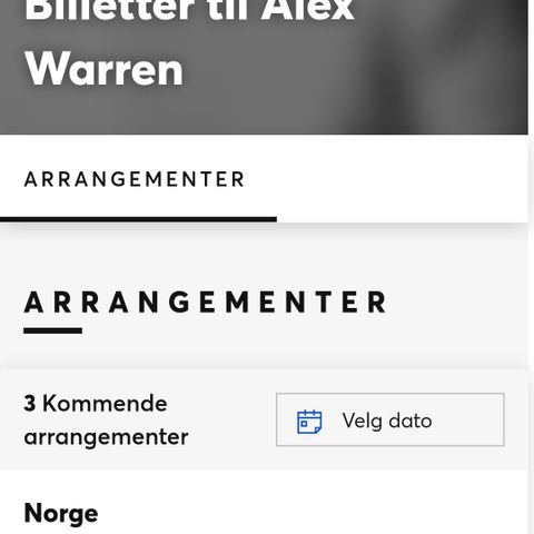 Billetter til Alex Warren