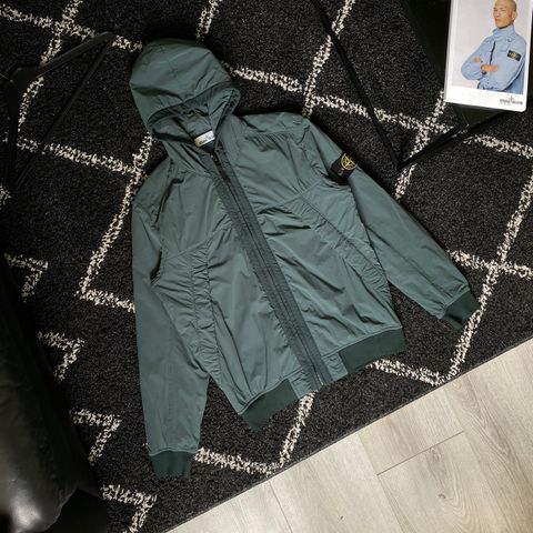 Stone Island Comfort Composite Hooded Jacket Grønn Jakka Str. M