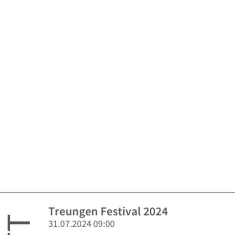 Treungen festival billetter fred-søndag m/ plass