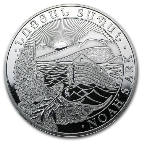 1 tube 2016 Noah`s Ark 20 stk, 1 oz, 999 sølv mynter.