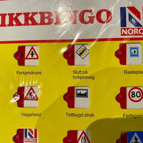 NOROL Trafikkbingo. Orginal ubrukt