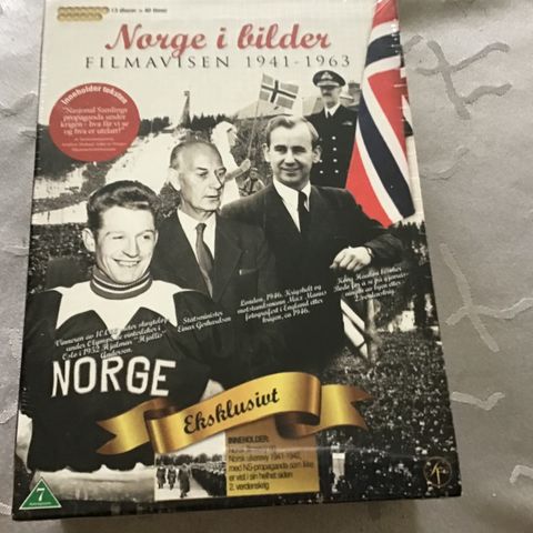 DVD er. Filmavisen 1941-1963. 7 stk om 2 verdenskrig