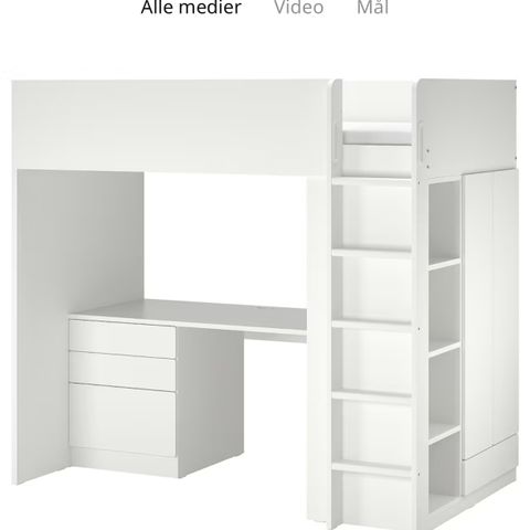 Småstad loftsseng fra IKEA