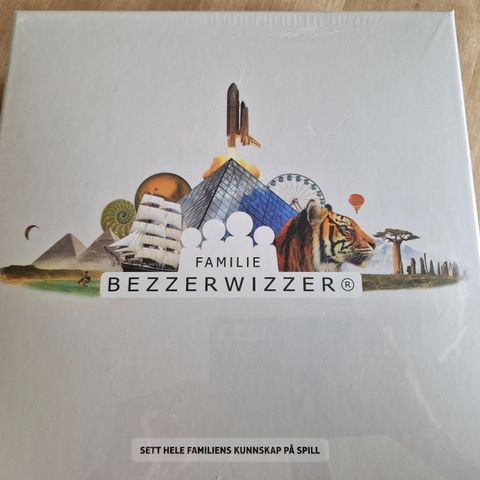 Uåpnet brettspill "Familie Bezzerwizzer" til salgs 😊