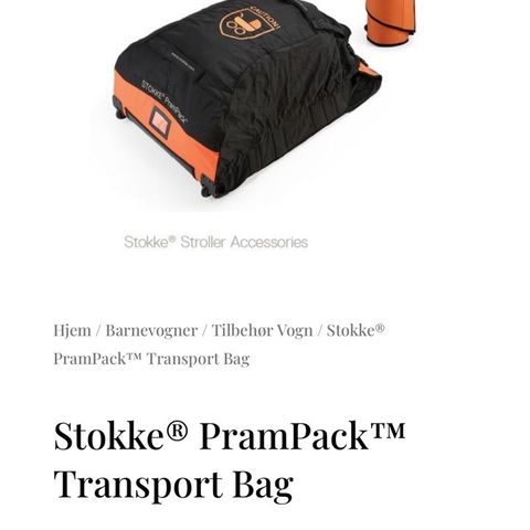 Brukt Stokke prampack selges billig