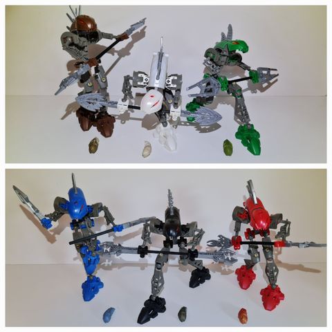 Komplett serie Lego Bionicle Rahkshi