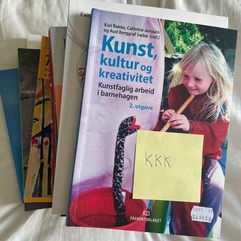 Barnehagelærer - KKK, kunst, kultur og kreativitet. som ny, halv pris