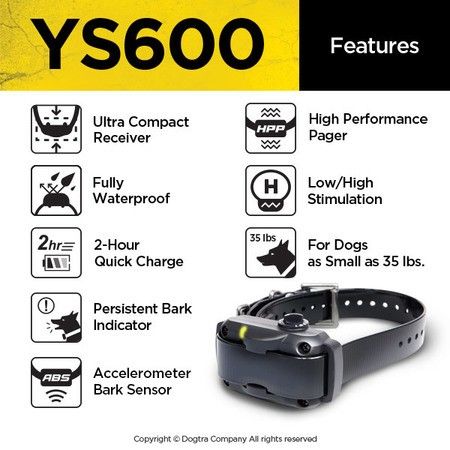 DOGTRA YS600 HALSBÅND ubrukt