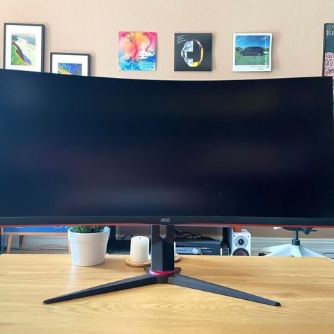 AOC 34" Curved gamingskjerm CU34G2X/BK