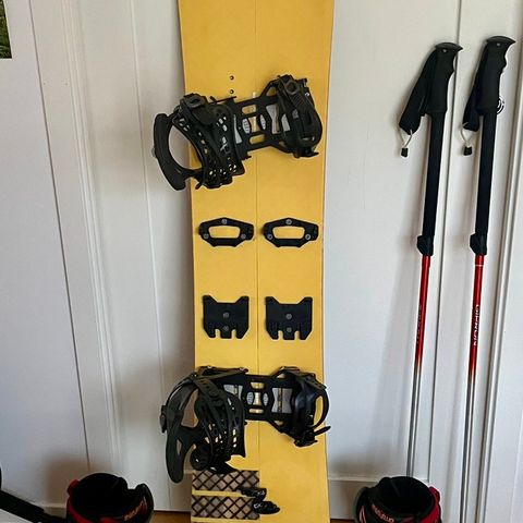 G3 Axle Splitboard 158cm pakke inkl. Feller, staver og sko.