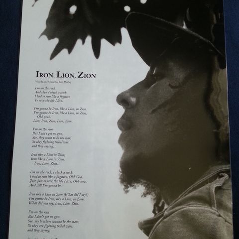 BOB MARLEY - Iron, Lion, Zion (Plakat)