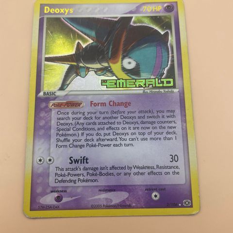 Pokemon Deoxys EXEmerald 2/106 Reverse Holo