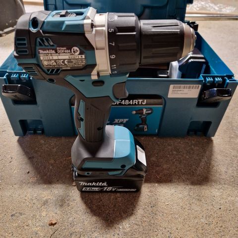 Makita DDF484RTJ med 2stk ah batteri