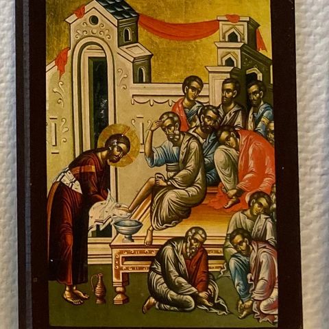 Ikon - Jesus vasker føtter, skjærtorsdag