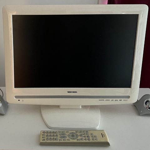 Toshiba 19’ TV/DVD m/fjernkontroll + bruksanvisning