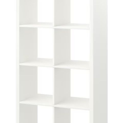 Ikea bokhylle - Kallax hylle - hvit