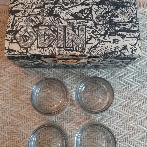 Odin telysholdere fra Hadeland Glassverk - sjeldne (kan sendes)
