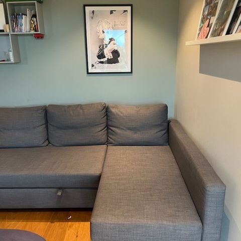 Ikea hjørnesovesofa med oppbevaring