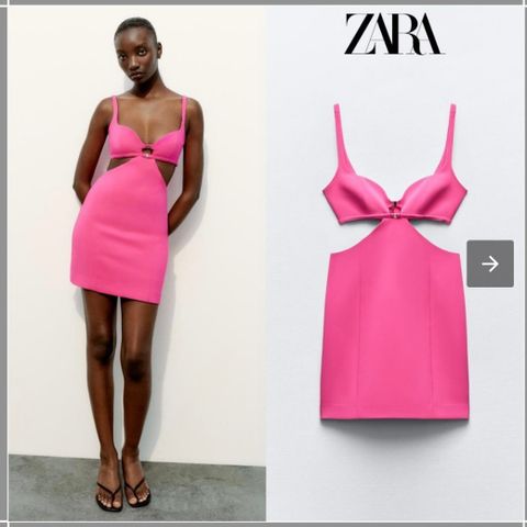 Zara Cut out kjole. Xs