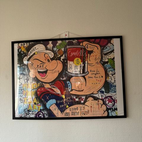 Popeye Cambell’s Tomato Soup Pop Up Canvas Plakat