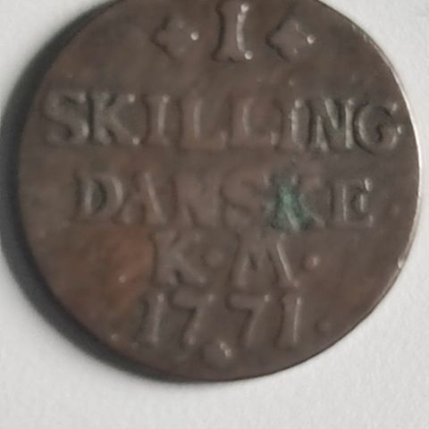 1 Skilling 1771 Danmark