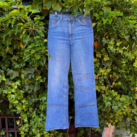 Retro/vintage slitt Lee jeans/dongribukse