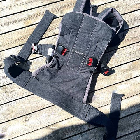 BabyBjörn One Bæresele Cotton Mix Denim/Mørkegrå