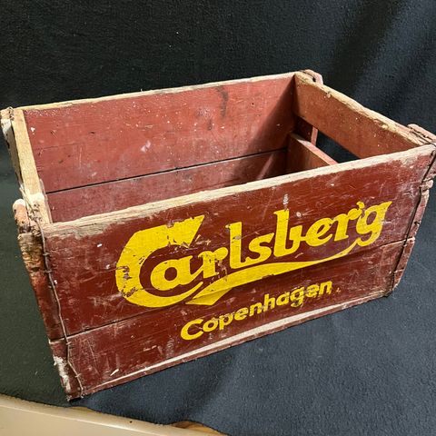 Vintage/ retro original Carlsberg ØL kasse 1950