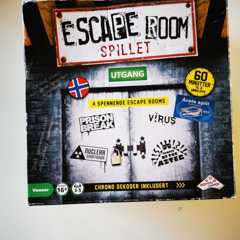 Ny og ubrukt Escape Room spill