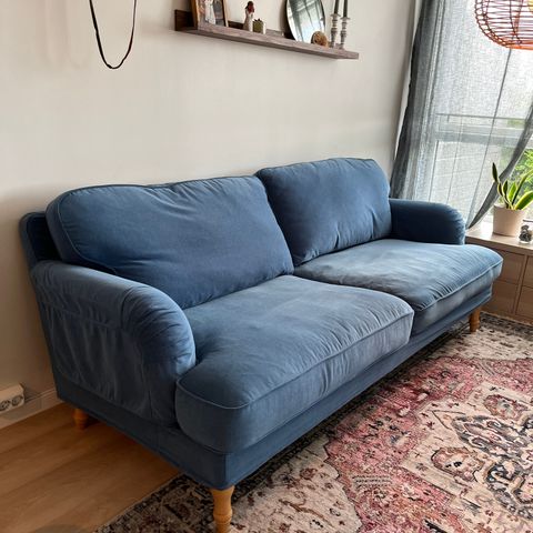 Stocksund 3 seter IKEA sofa blå