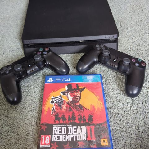PlayStation 4 slim til salgs! Red Dead redemption 2 følges med