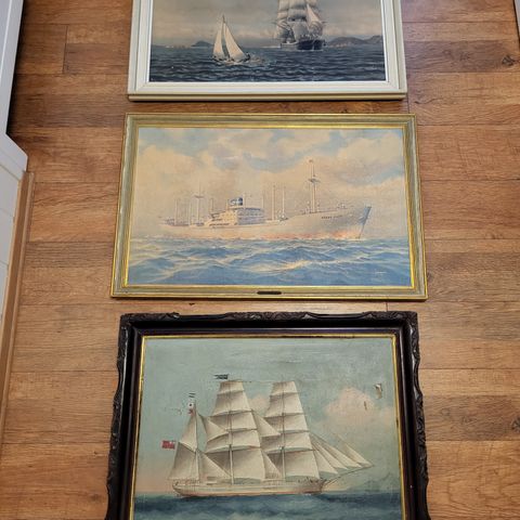 4stk maritime malerier