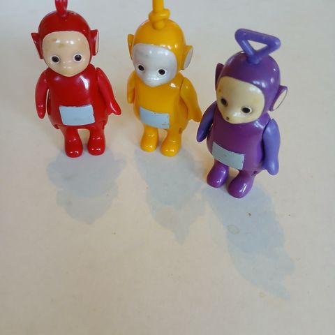 3 stk 1996 Teletubbies Ragdoll figurer