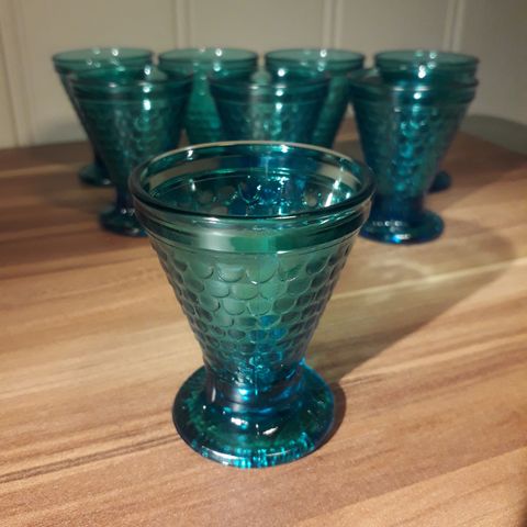 8 stk "Sildakongen" glass - Made in Norway