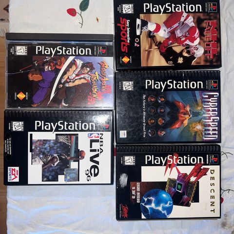 PS1 game long box PlayStation 1