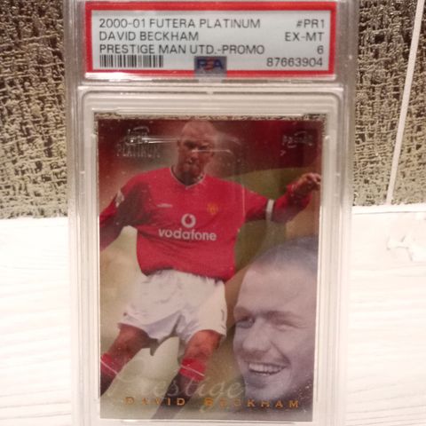 FotballKort 2000/01 Futera Platinum David Beckham Promo PSA #6