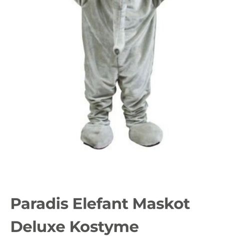 Elefant kostyme Deluxe