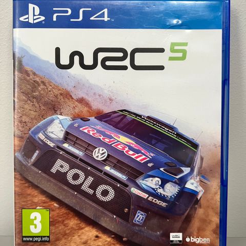 PlayStation 4 spill: WRC 5 - World Rally Championship 5