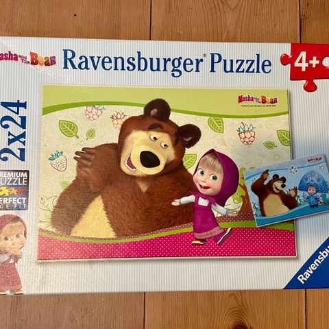 Masha og Mishka 2 stk Ravensburger puslespill for barn