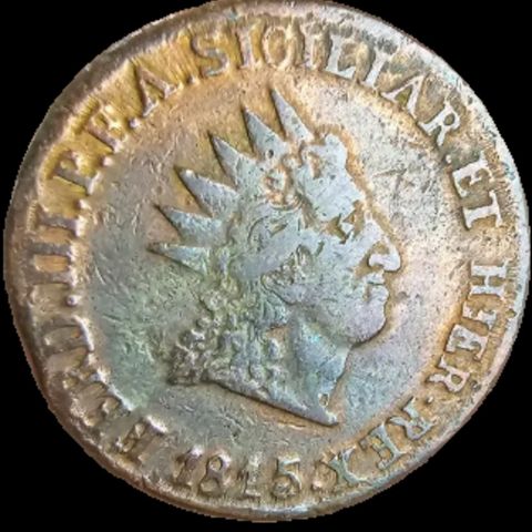 Selger Sicily 10 Grani 1814-VB mynt (VERDI)