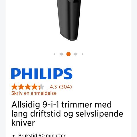 Philips hår/skjegg klipper