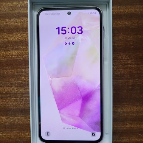 Samsung Galaxy A35, 5G 128GB, farge: Awesome lilac.