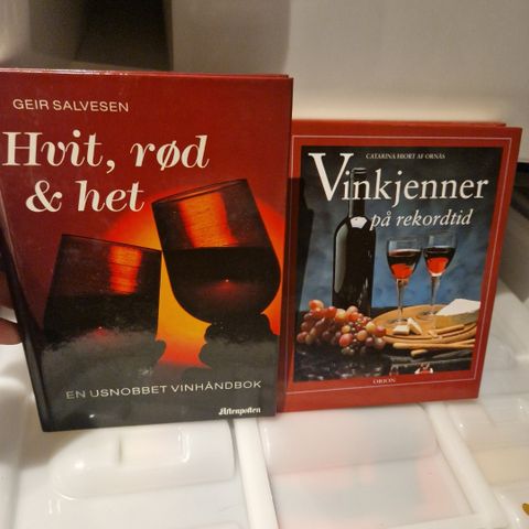 2 bøker om vin