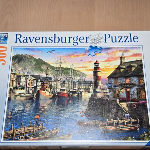 Ravensburger 500 brikker Sunrise at the Port puslespill