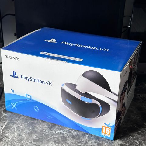 PSVR komplett, headset, move controller, kamera.