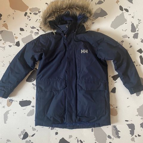 Helly hansen parkas/vinterjakke str 140