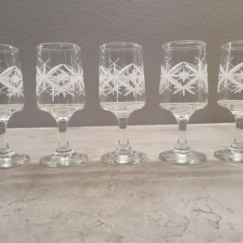 Drammeglass 5 stk