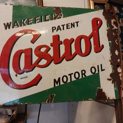 Castrolskilt fra 20 tallet