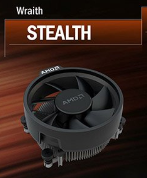 AMD Wraith Stealth Cooler kjøler til CPU